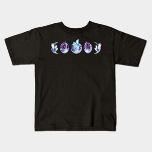 Crystal Moon Phase Kids T-Shirt